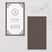 Copywriter met kunststructuur Deco Framed Visitekaartje (Voorkant / Achterkant)