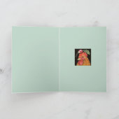 Coq avec carte de casquette radis (Intérieur)