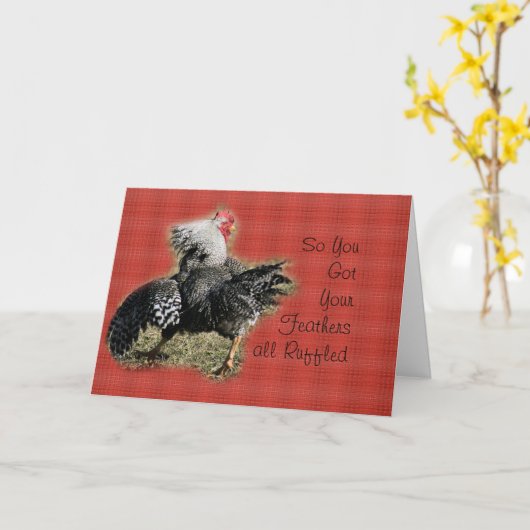 Coq avec mauvaise carte d'attitude - pour toute oc (Fleur jaune)
