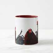 Coq Chicken Art Farm Art Cup Mug (Centre)