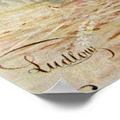 Coq de campagne mignon, pouce affiche de cuisine v (Coin)