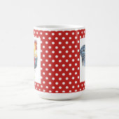 Coq et tasse à pois rouge (Centre)