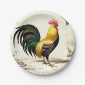 Coq ferme de Paris toute assiette de fête (Devant)