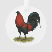 Coq Rouge Noir BB Jeu Américain (devant)
