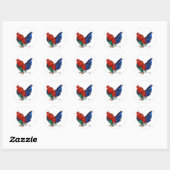 Coq - Stickers Enveloppe (Feuille)