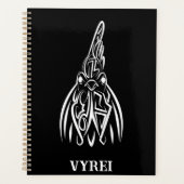 Coq tribal noir et blanc (Devant)