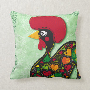 Coq typique de coussin de Barcelos