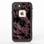 Coque 3D Fractal Lava violet 3 (Dos)
