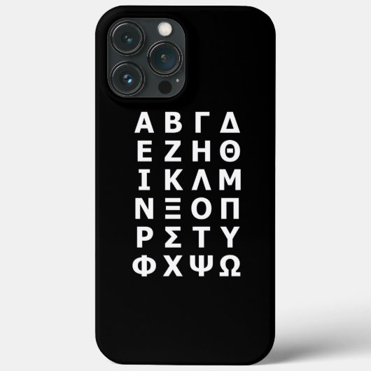 Coque alphabet grec-coque iphone de l'alphabet (Verso)