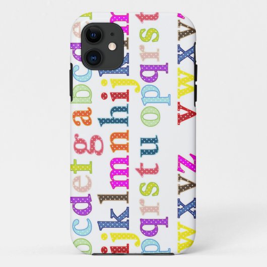 Coque Alphabet iPhone 5/5S (Dos)