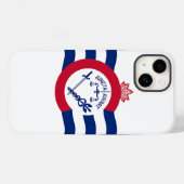 Coque Apple patriotique-Mate 14, drapeau Cincinnat (Verso (horizontal))