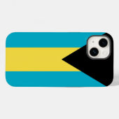 Coque Apple patriotique-Mate, drapeau des Bahamas  (Verso (horizontal))
