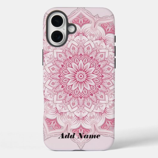 Coque Arabesque Pink Mandala (Verso)