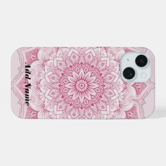 Coque Arabesque Pink Mandala (Verso Horizontal)