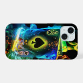 Coque As de Pique pour iPhone 15 (Verso Horizontal)