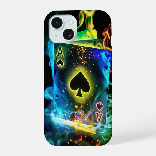 Coque As de Pique pour iPhone 15 (Verso)