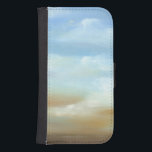 Coque Avec Portefeuille Pour Galaxy S4 Beau paysage avec nuages fluides<br><div class="desc">Ce paysage ne vous donne-t-il pas simplement envie de sortir et de regarder vers le haut ? Des nuages fluides flottent à travers un magnifique paysage bleu,  donnant l'impression de regarder par une fenêtre d'avion. Achetez une copie aujourd'hui !</div>