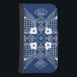 Coque Avec Portefeuille Pour Galaxy S4 Conception sous-marine de poissons avec l'arrière<br><div class="desc">Une réunion des poissons s'occupe,  des étalages de cette conception une scène sous-marine complète avec des coquillages sur un arrière - plan bleu. Un grand cadeau pour un ichthyologist ou n'importe qui qui aiment la vue des poissons ayant un bain !</div>