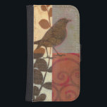 Coque Avec Portefeuille Pour Galaxy S4 Damask Sparrow<br><div class="desc">Ce dessin d'art contemporain d'un moineau brun et d'autres détails inspirés du collage ajoutera du caractère à tout salon ou salle à manger. L'image comprend un thème de couleur rouge et marron. Obtenez aujourd'hui cette belle et unique impression artistique de l'artiste Norman Wyatt.</div>