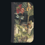 Coque Avec Portefeuille Pour Galaxy S4 Dark Nature Scene par Vision Studio<br><div class="desc">Cette scène de nature sombre montre deux papillons et une libellule se rassemblant au-dessus de feuilles verts profonds et une belle fleur. On entend presque les coups d'ailes pendant que l'on étudie la pièce. Si vous aimez la nature,  vous apprécierez ce tableau. Achète ta copie aujourd'hui !</div>