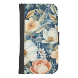Coque Avec Portefeuille Pour Galaxy S4 Découvrez la beauté des fleurs peintes à la main