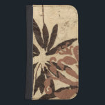 Coque Avec Portefeuille Pour Galaxy S4 Design de crayon floral avec Feuilles tawny<br><div class="desc">Ce dessin au pochoir de feuilles floraux à la coloration tonique a un aspect rustique arrière - plan,  lui donnant une atmosphère vintage. Un original de Jennifer Goldberger,  cette impression ferait un cadeau extraordinaire pour quelqu'un qui aime l'atmosphère rustique de pièces comme celle-ci!</div>