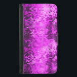 Coque Avec Portefeuille Pour Galaxy S5 Élégant Disco-Ball Parties scintillant & Étincelle<br><div class="desc">Elégant tons rose chaud noir accent rétro parties scintillant disco-ball et scintille. Disponible sur d'autres produits. Modèle de carte de visite entièrement personnalisable.</div>