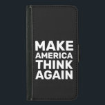 Coque Avec Portefeuille Pour Galaxy S5 Faites repenser la pensée américaine mains off mou<br><div class="desc">Par frustration, résilience et détermination, les gens se dressent contre l'oppression. Cette conception vise à amplifier les voix de ceux qui luttent pour les droits civils, l'égalité et la justice. Je suis une femme propriétaire d'entreprise homosexuelle. Je comprends de première main l'importance de défendre les communautés marginalisées. Je m’engage à...</div>