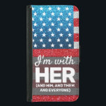 Coque Avec Portefeuille Pour Galaxy S5 Hands Off Je suis avec sa Parties scintillant du d<br><div class="desc">"Je suis avec elle, lui, eux, et tout le monde." Le drapeau patriotique américain rouge blanc et bleu utilise la parties scintillant numérique pour montrer sa fierté. Merci pour son soutien au mouvement Hands Off et sa position dans cette lutte pour les droits civiques. Nés de frustration, de résilience et...</div>