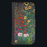 Coque Avec Portefeuille Pour Galaxy S4 Jardin aux fleurs Gustav Klimt<br><div class="desc">Porte-monnaie Samsung Galaxy avec peinture à l’huile de Gustav Klimt Jardin avec tournesols (1907). Un beau jardin de tournesols et de belles fleurs bleues,  rouges,  violettes,  roses et blanches. Un grand cadeau pour les amateurs d'art Art Nouveau et autrichien.</div>