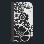 Coque Avec Portefeuille Pour Galaxy S4 Jardin floral noir et blanc Motif graphique<br><div class="desc">Un motif graphique qui présente une scène de jardin floral noir et blanc,  créé par Chariklia Zarris. Même avec seulement deux couleurs,  le tableau est presque écrasant dans sa beauté. Offrez-vous le cadeau d'une exquise exposition florale en achetant cette impression dès aujourd'hui!</div>