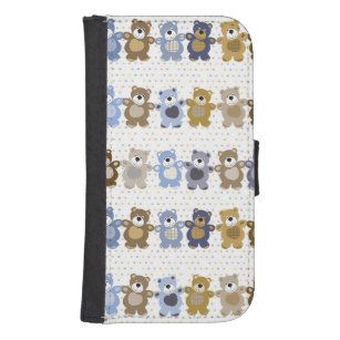 Coque Avec Portefeuille Pour Galaxy S4 motif d'un ours de nounours de jouet