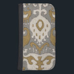 Coque Avec Portefeuille Pour Galaxy S4 Ochre Ikat II<br><div class="desc">Motifs</div>