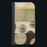Coque Avec Portefeuille Pour Galaxy S4 Peinture en panneau de bois de tonalité Terre avec<br><div class="desc">Créé par Norman Wyatt, Jr., ce tableau a été réalisé en utilisant le procédé français connu sous le nom de Giclee pour vaporiser des gouttelettes d'encre sur une toile. Perdez-vous dans les cercles concentriques, la fusion des couleurs de la terre à travers le tableau, ou le panneau de bois de...</div>