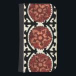 Coque Avec Portefeuille Pour Galaxy S4 Style Suzani Motif Floral Décoratif<br><div class="desc">Ce design floral décoratif de Chariklia Zarris est fait pour imiter la tapisserie de style suzani. Ces textiles tribaux sont originaires d'Asie centrale et remontent à leur ascendance jusqu'au XVe siècle. Posséder un morceau d'histoire en achetant ce motif!</div>