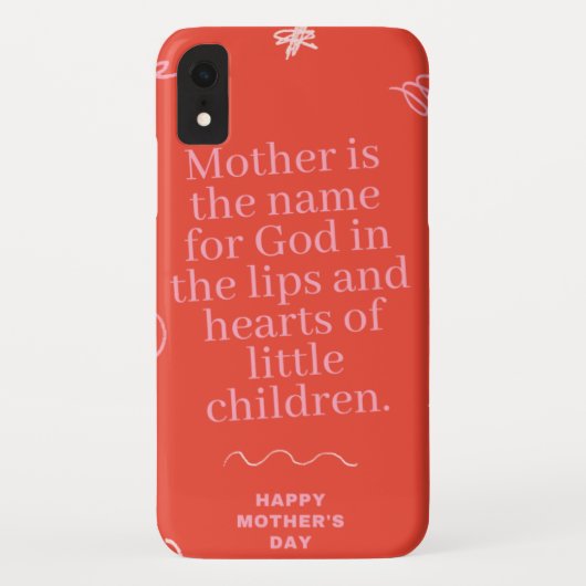 Coque Barely There de Case-Mate pour iPhone XR d'A (Dos)