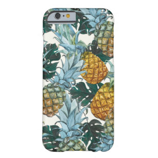 Coque Barely There iPhone 6 Ananas tropicaux et île exotique Feuille