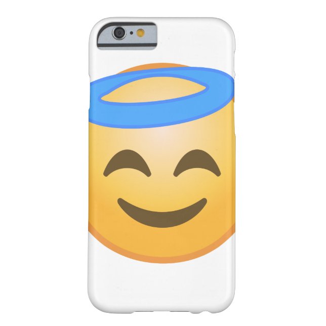 Coque Barely There iPhone 6 Ange de sourire Emoji (Dos)