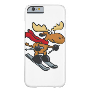 Coque Barely There iPhone 6 Caricature de Moose Skier   choisir la couleur de 