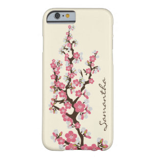 Coque Barely There iPhone 6 Cas de l'iPhone 6 de fleurs de cerisier (rose)
