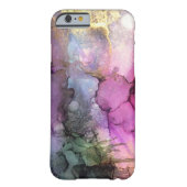 Coque Barely There iPhone 6 Galaxie - art abstrait d'encre (Dos)