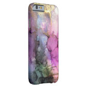 Coque Barely There iPhone 6 Galaxie - art abstrait d'encre (Dos/Droite)