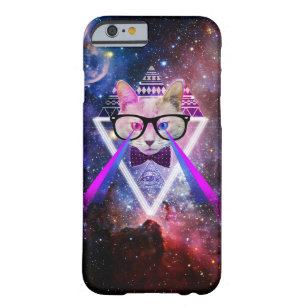 Coque Barely There iPhone 6 Hipster galaxy cat