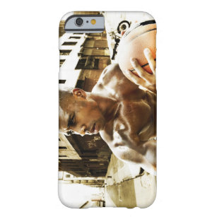 Coque Barely There iPhone 6 Jeune homme tenant le basket-ball