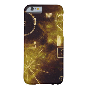 Coque Barely There iPhone 6 Le disque d'or de Voyager