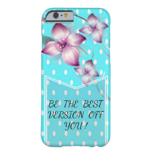 Coque Barely There iPhone 6 Message Motif-Motivationnel Pois mignon