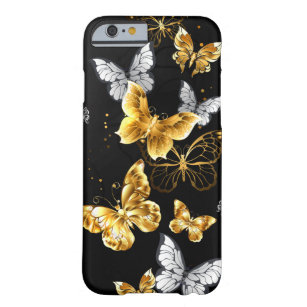 Coque Barely There iPhone 6 Papillons blancs et dorés