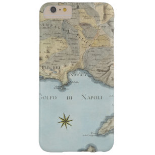 Coque Barely There iPhone 6 Plus Carte du Golfe de Naples et d'abords