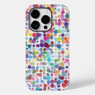 Coque Pour iPhone 14 Pro Cas de téléphone de Pixly de point de polka