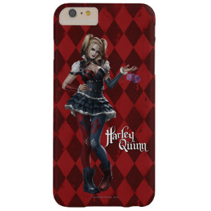 Coque Barely There iPhone 6 Plus Harley Quinn Avec Dice Fuzzy
